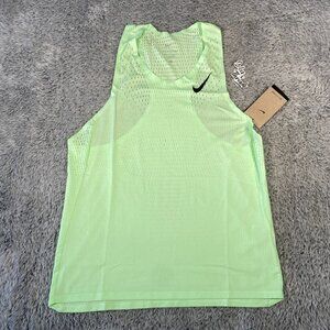 Nike Aeroswift ADV Running Singlet Size XS Men Vapor Green FN4231-376